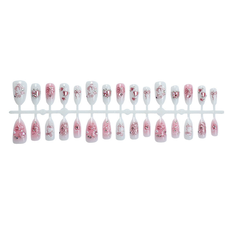 Nail art set with delicate flower and glitter designs Bowlift
