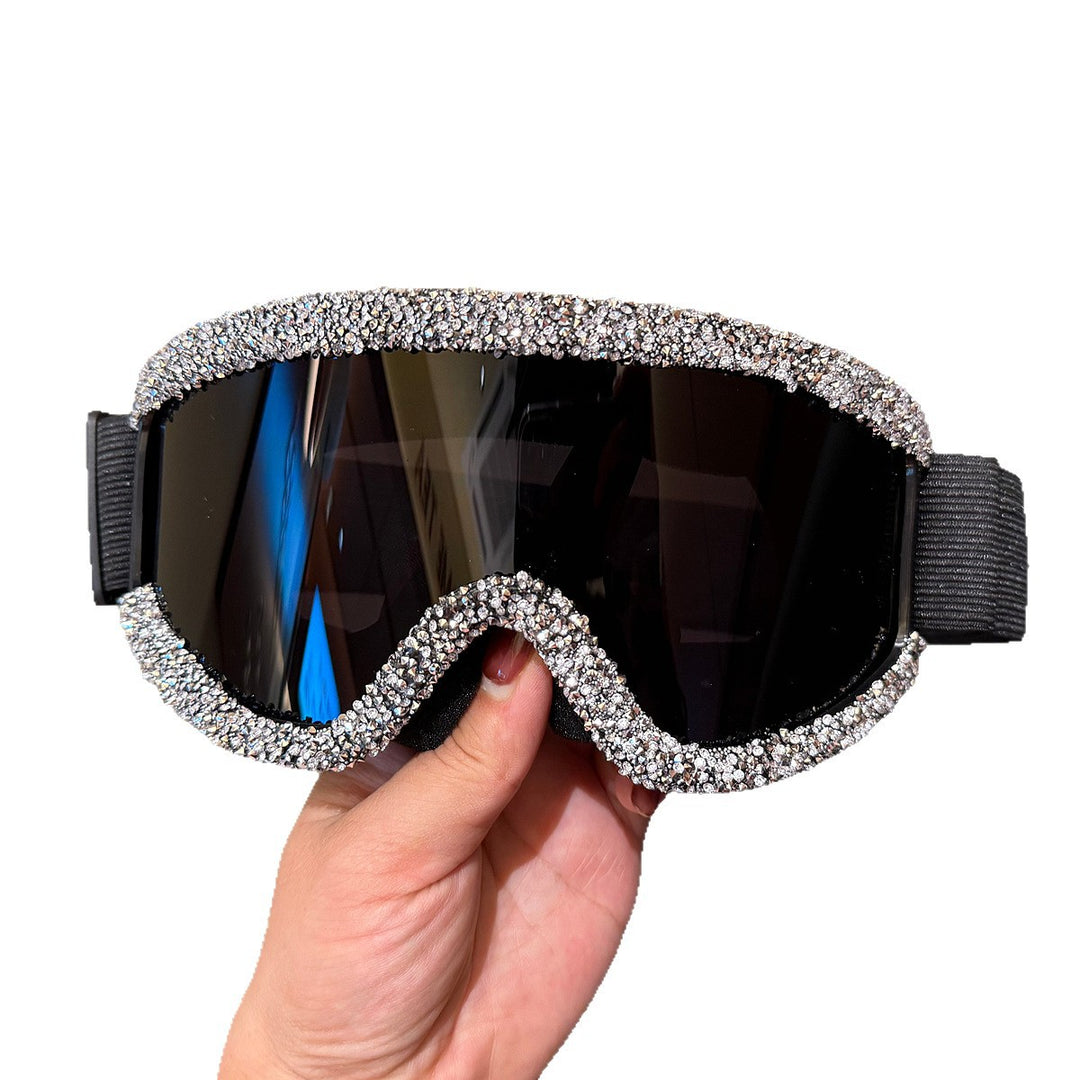 Women's ski goggles with sparkling crystal detailing Bowlift