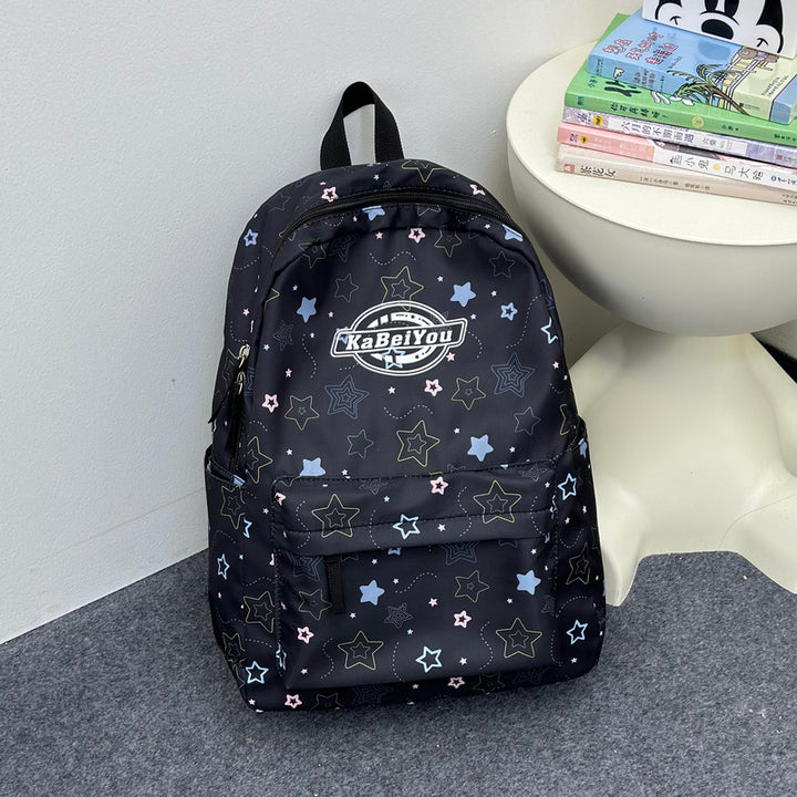 Star-Themed Multi-Compartt Backpack Bowlift