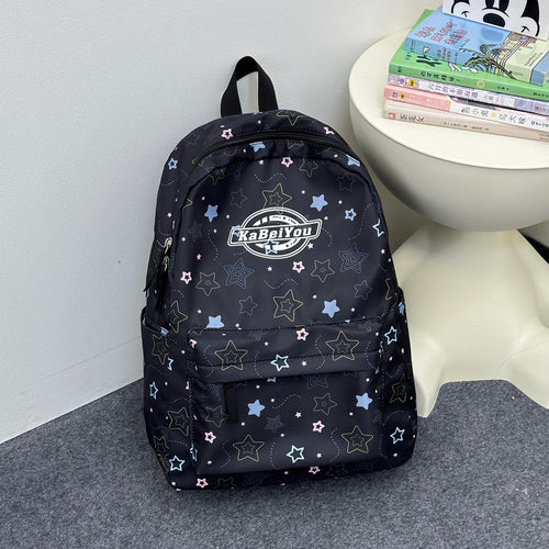Star-Themed Multi-Compartt Backpack Bowlift