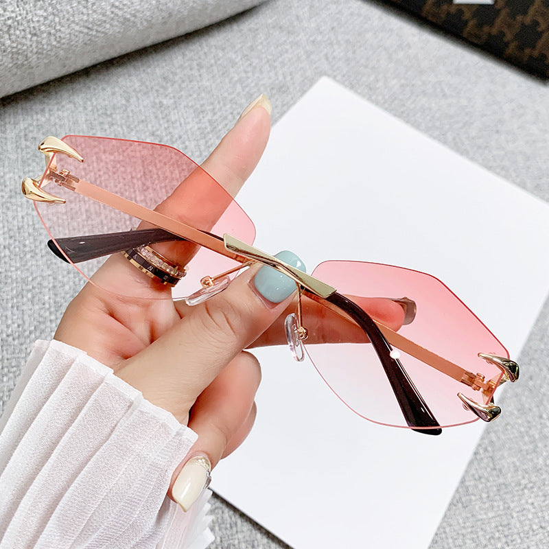 Women geometric oversized sunglasses Bowlift