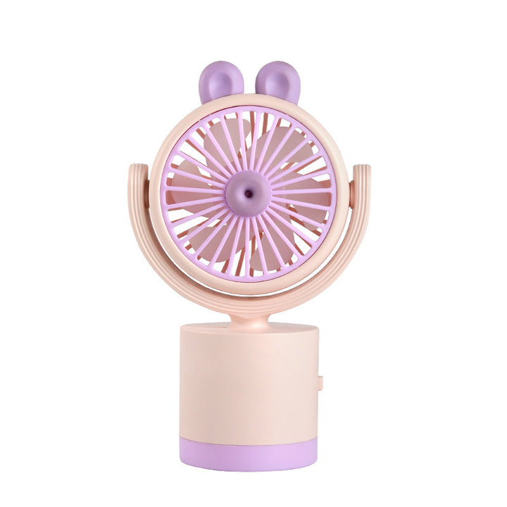 Ladies Portable Hand Fan with Cute Ear Design Bowlift
