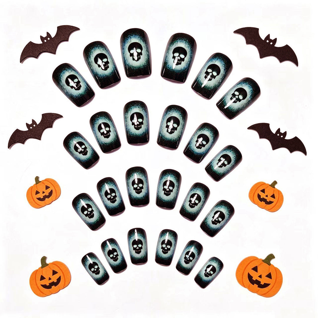 Artifical nails with creative skull design Bowlift