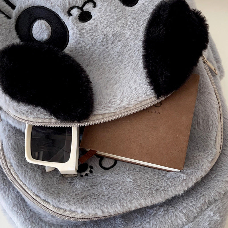 Plush Backpack in Cute Dog Design Bowlift