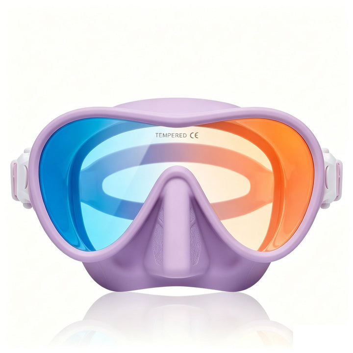 Diving mask with ergonomic design and wide field of vision Bowlift