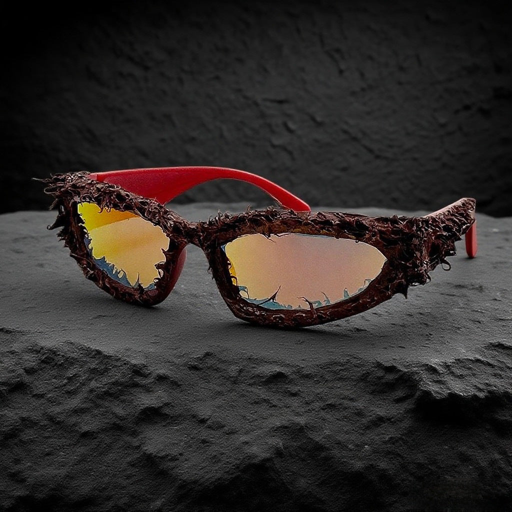 Women's sporty sunglasses with innovative, artistic frame Bowlift