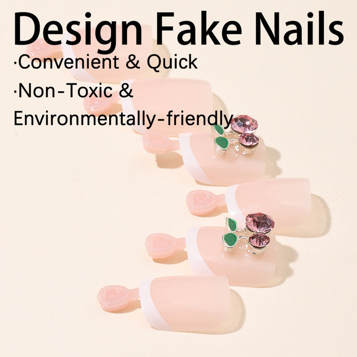 Nail art set with playful floral design Bowlift