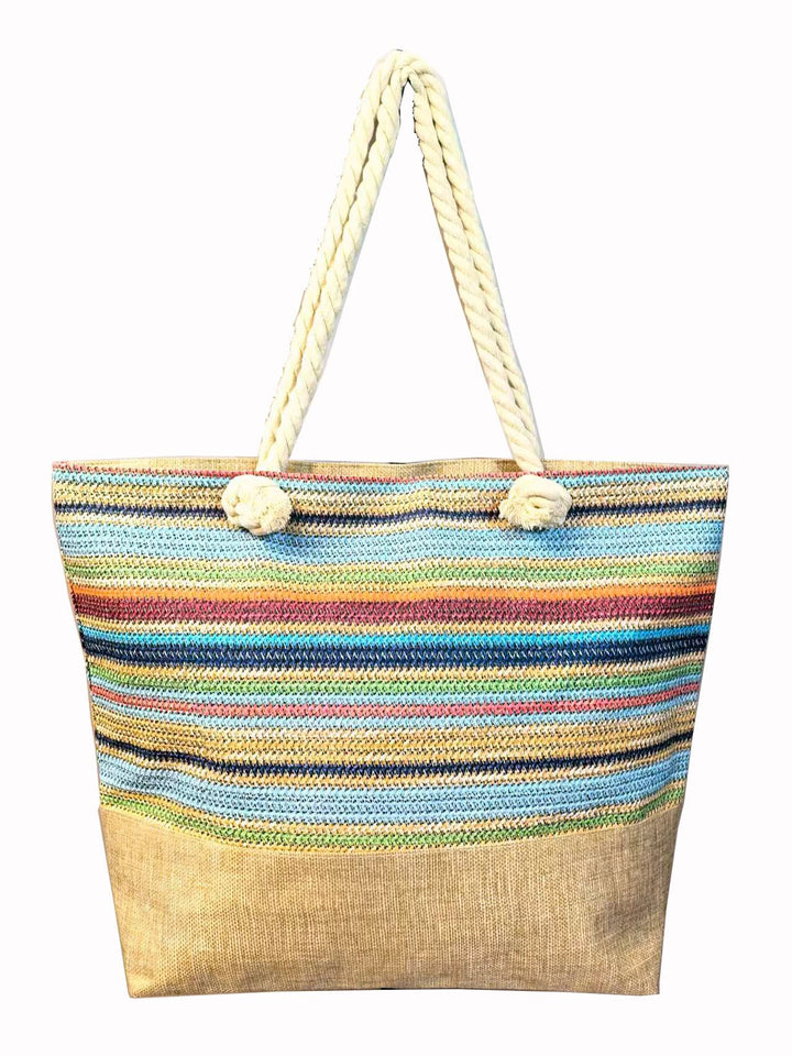 Large beach bag with braided handles Bowlift