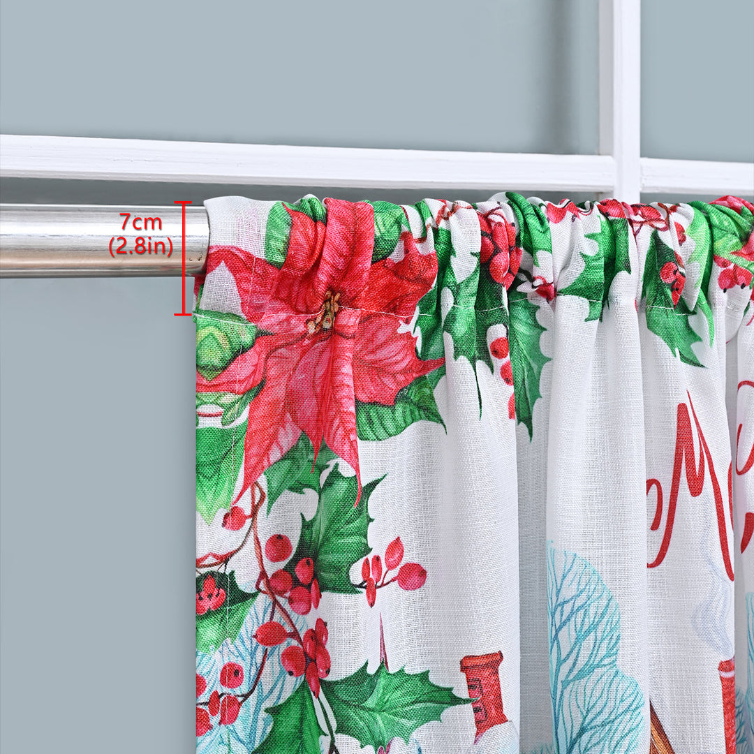 Festive Holiday Window Valance