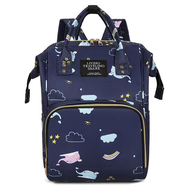 Whimsical Graphic Print Backpack