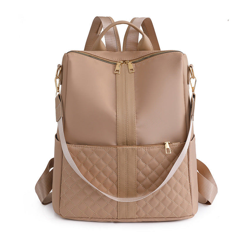 Elegant Multi-Compartment Quilted Backpack