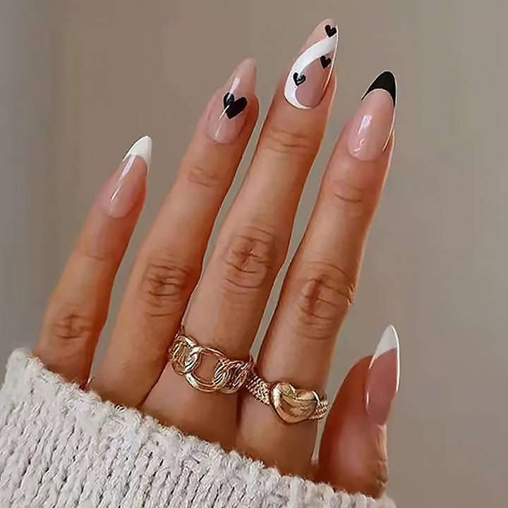 Artificial nail set with unique patterns Bowlift