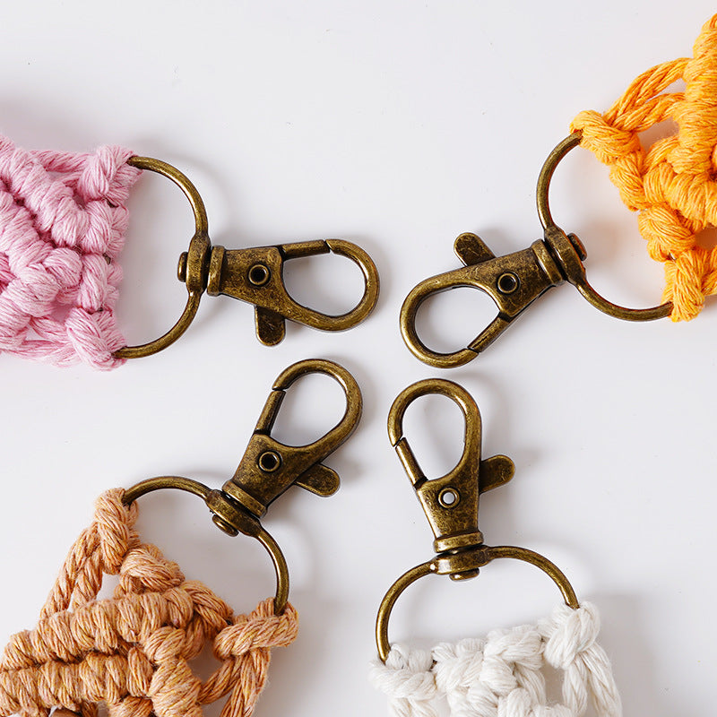 Personalized Macrame Keychain Holder Bowlift