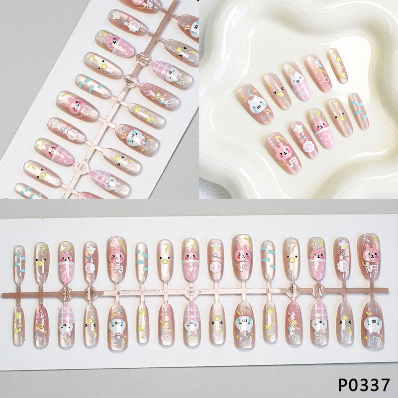 Playful Animal-Themed Press-On Nail Art Bowlift