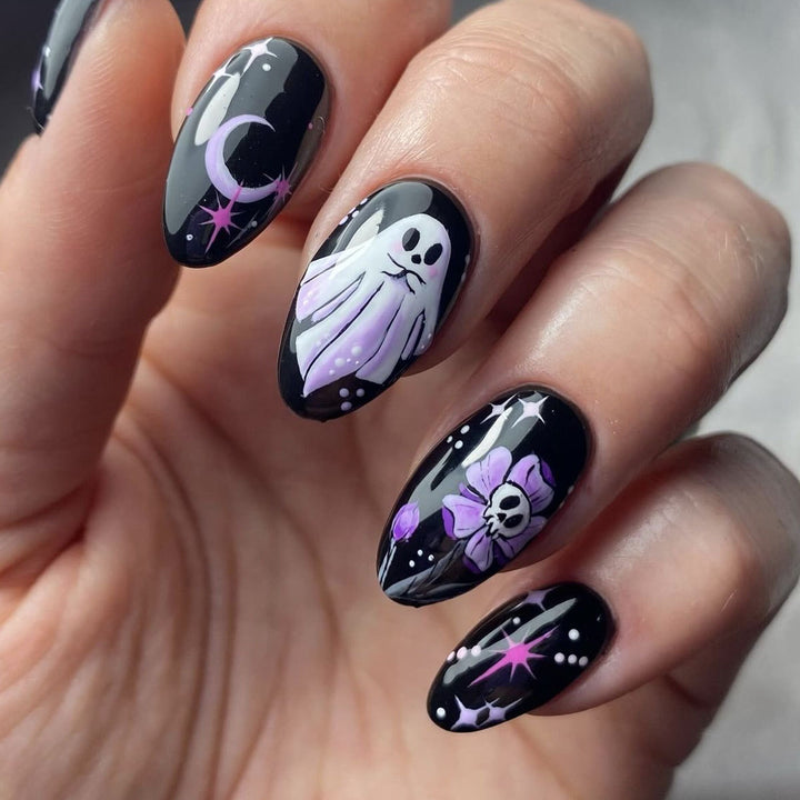 Halloween Themed 3D Decorative Nail Art Extensions Bowlift
