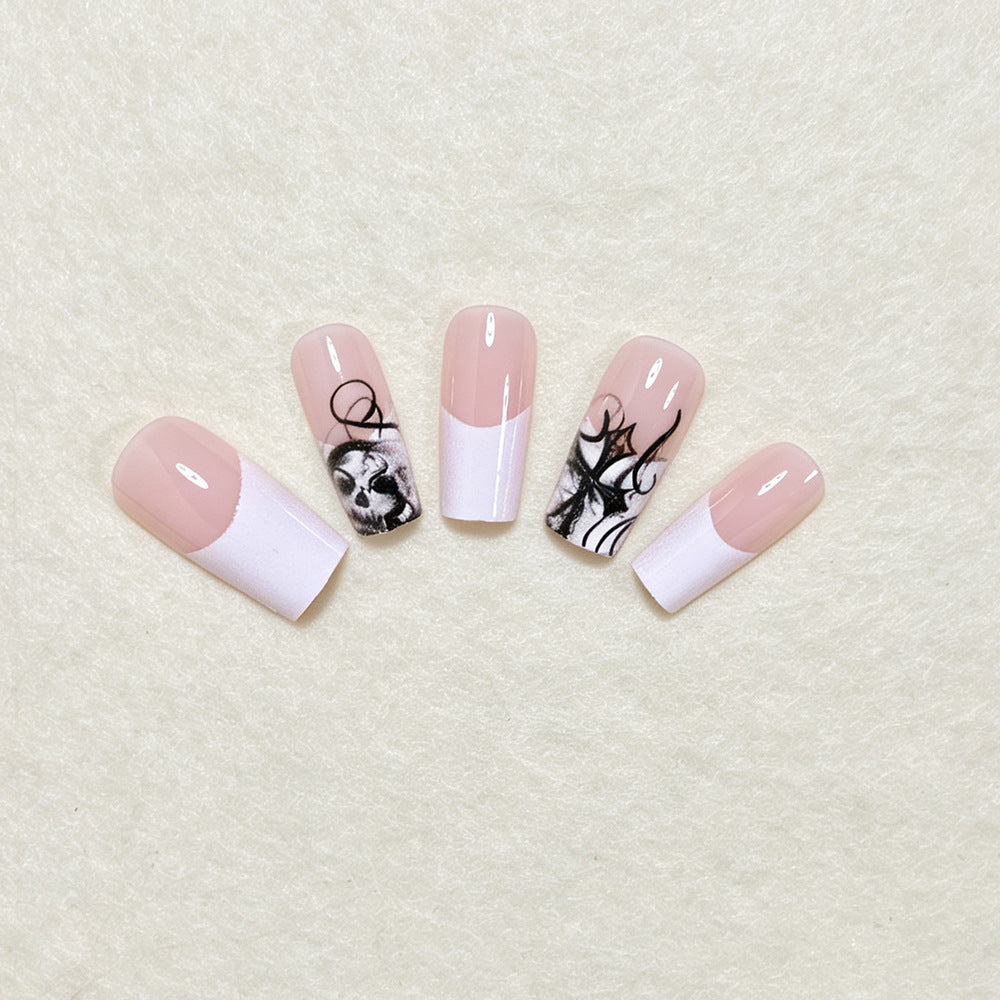 Artistic Skull Nail Art Tips Bowlift