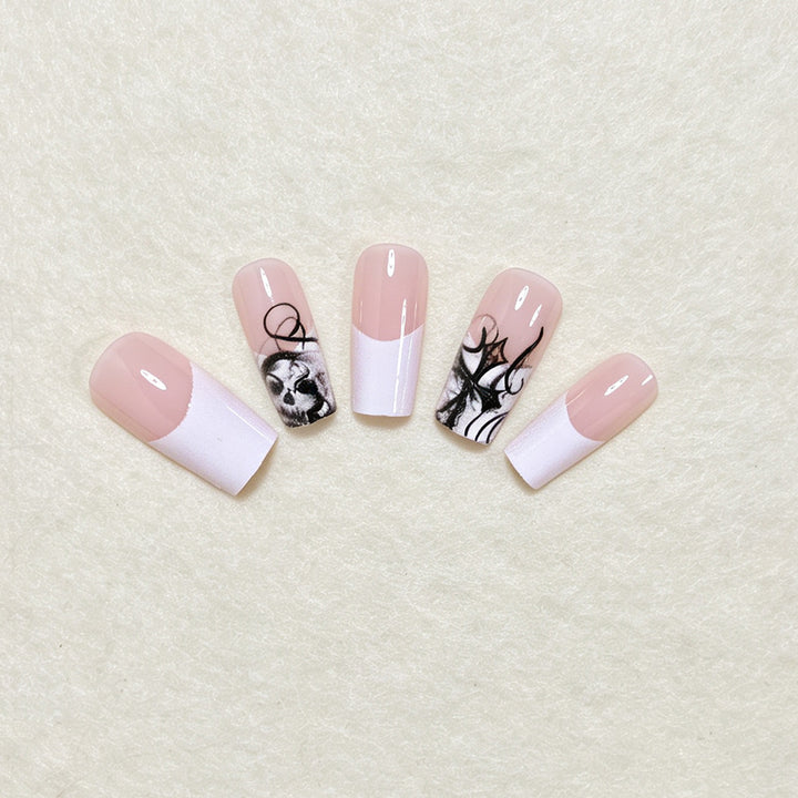 Artistic Skull Nail Art Tips Bowlift