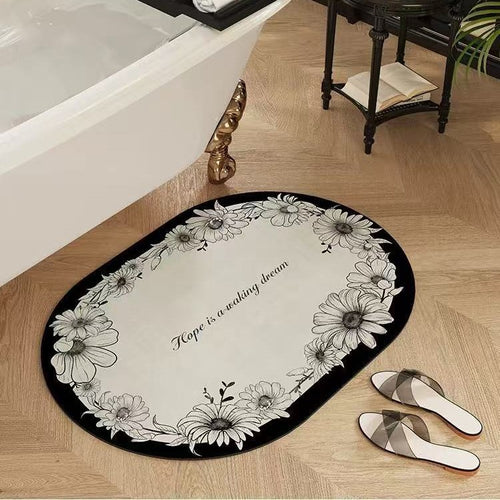 Inspirational Quote Bath Mat