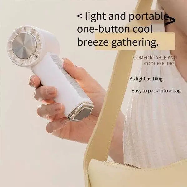 Women's one-size portable bladeless personal fan with adjustable tilt angle and silent motor with three speeds Bowlift