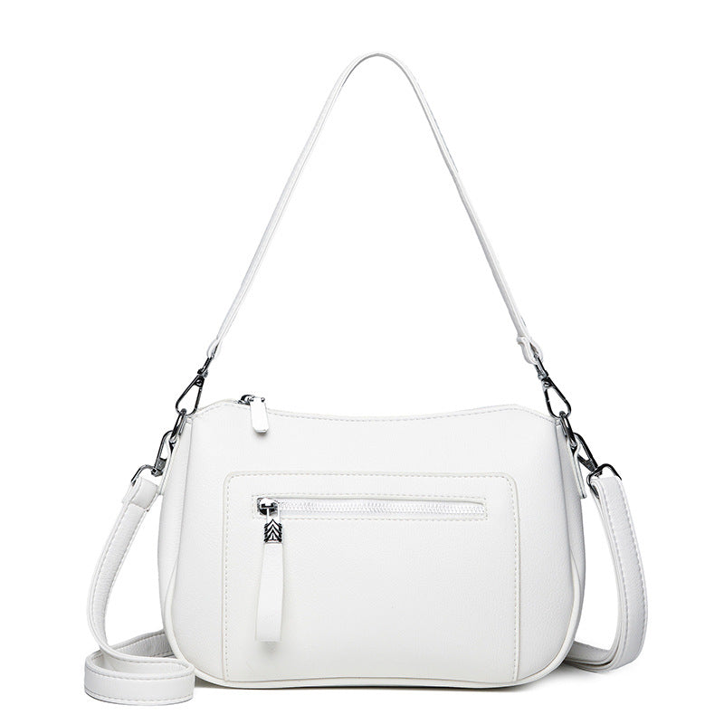 Casual Leather Crossbody Bag Bowlift