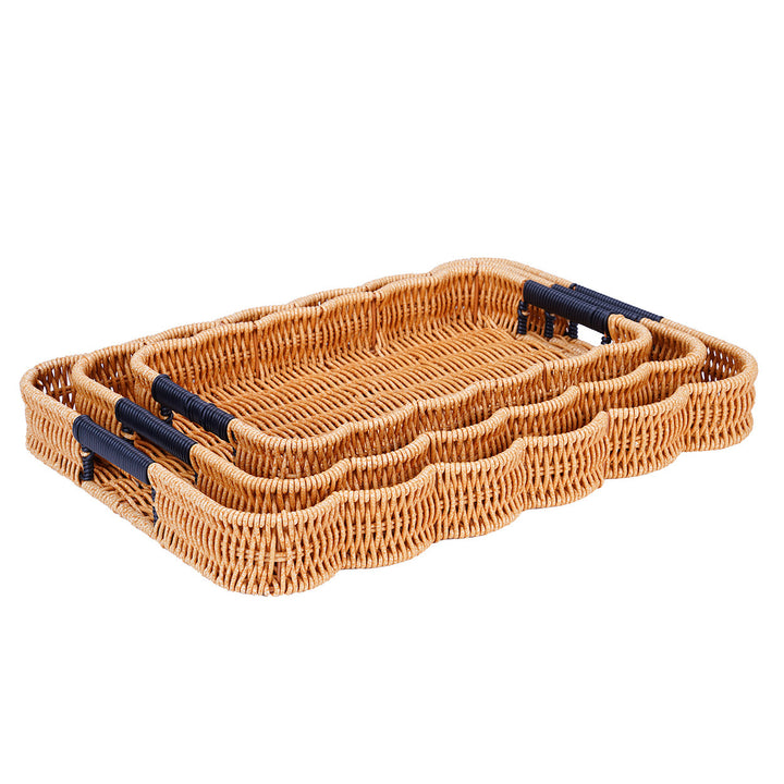 Woven Decorative Serving Tray Bowlift