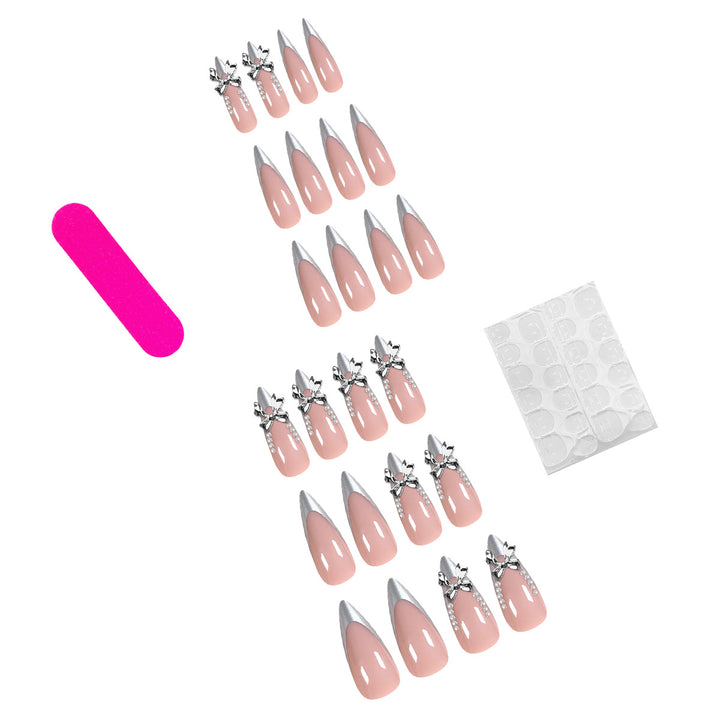 Glamorous artificial nails with decorative accents Bowlift