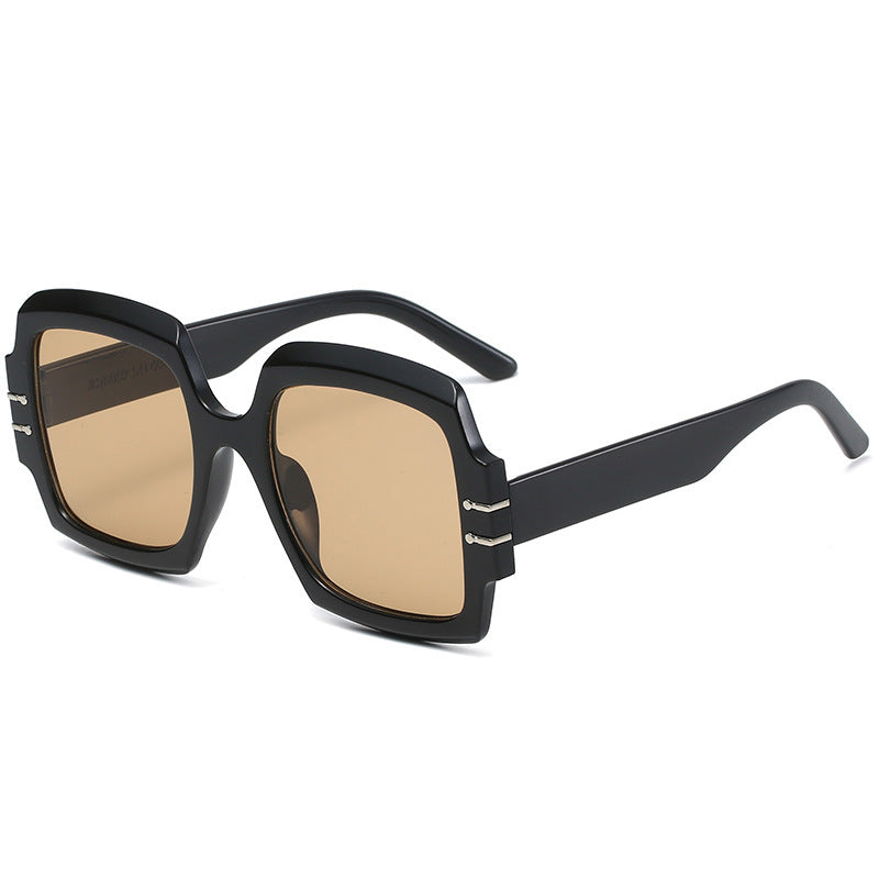 Women's Fashion Oversized Sunglasses with Animal Print Bowlift