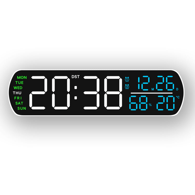 Digital Wall Clock with Multifunctional Display Bowlift