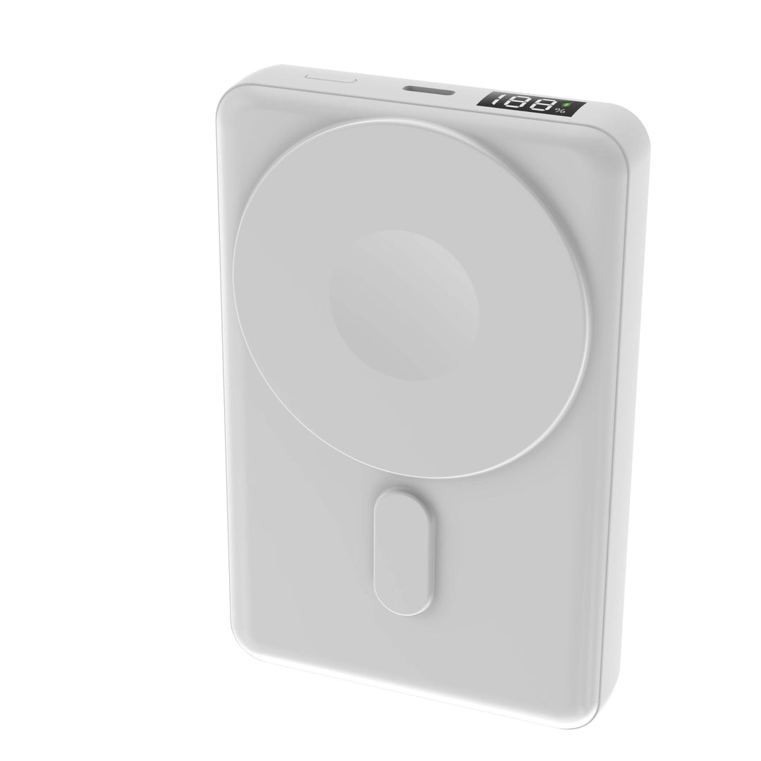 Portable power bank with multifunctional LED display and integrated cable management Bowlift