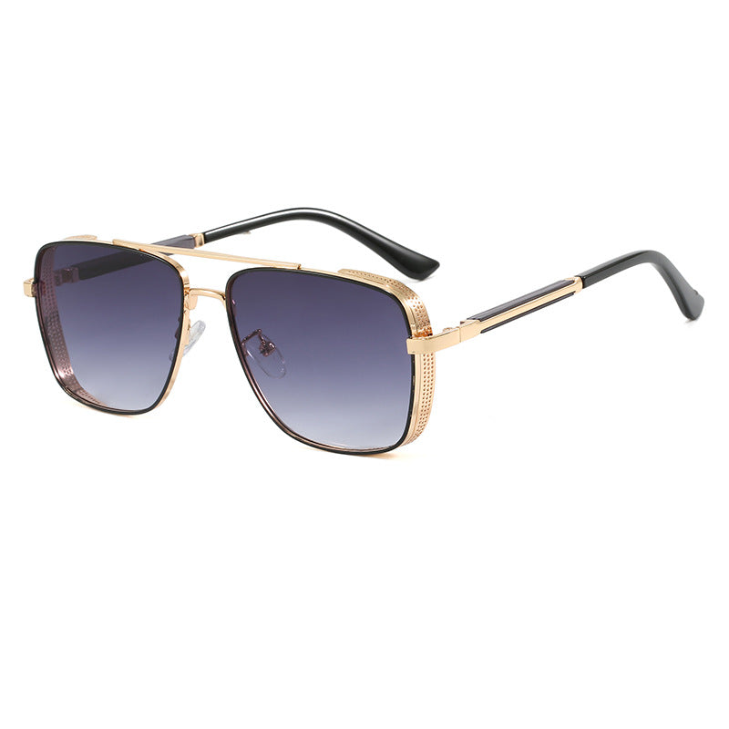 Women's fashionable square sunglasses with luxurious metal accents Bowlift
