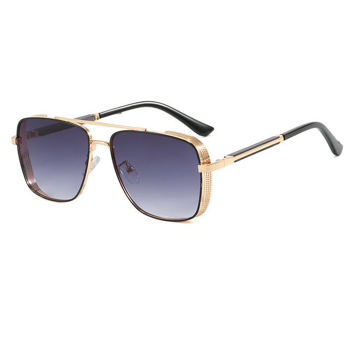 Women's fashionable square sunglasses with luxurious metal accents Bowlift