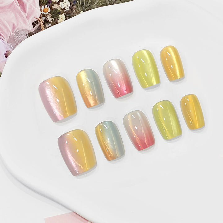 Gradient Color Art Nails Bowlift