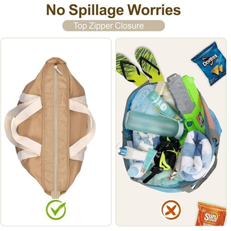 Practical Beach Bag with Innovative Mesh Design Bowlift