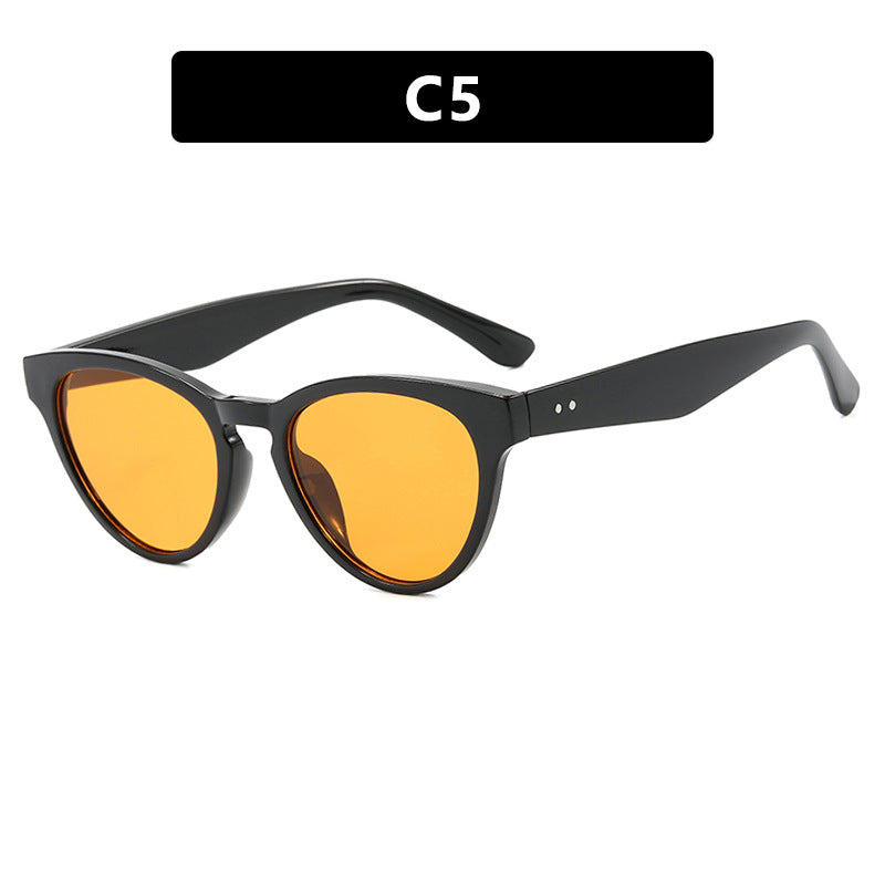 Women's Cat-Eye Sunglasses with UV Protection and Fashionable Frame Bowlift