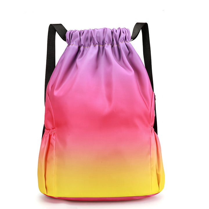 Gradient Lightweight Drawstring Backpack Bowlift