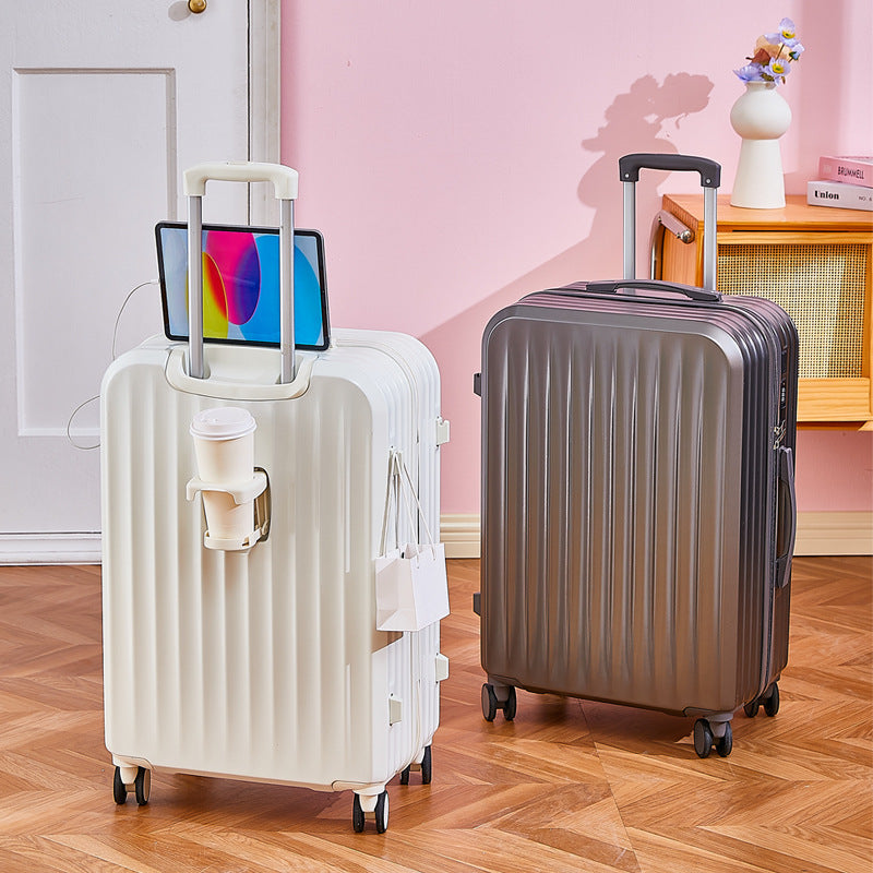 Functional Tech-Integrated Rolling Suitcase Bowlift