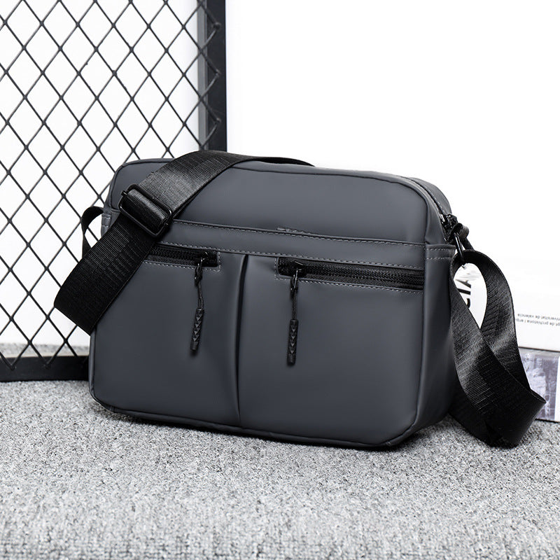 Sleek Dual-Zippered Utility Crossbody Bag Bowlift