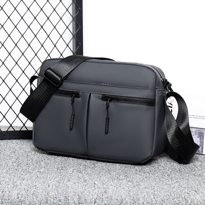 Sleek Dual-Zippered Utility Crossbody Bag Bowlift