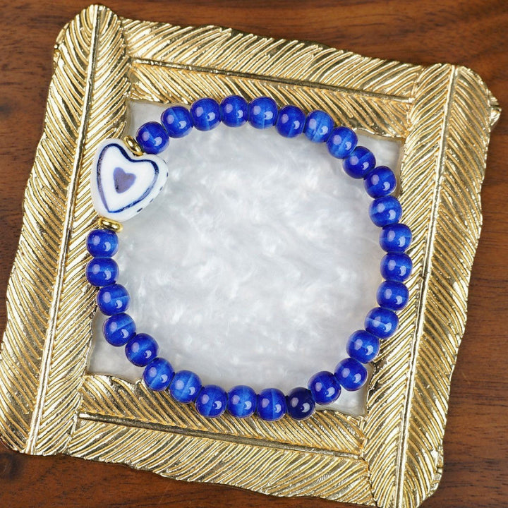 Heart-Shaped Beaded Bracelet Bowlift