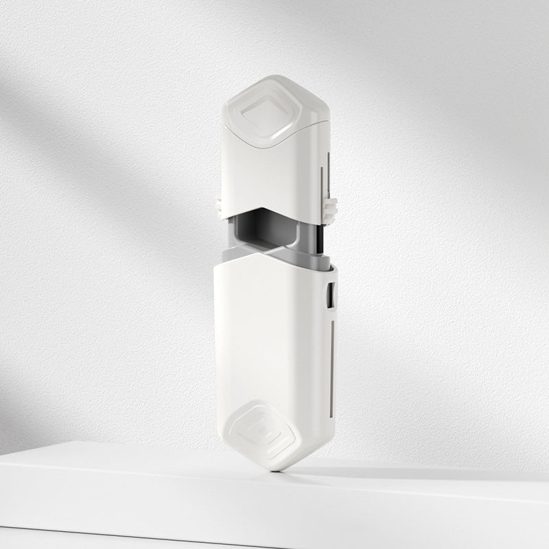 Compact travel toothbrush holder with retractable hygienic dustproof case Bowlift