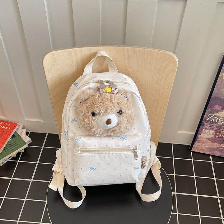 Cute Plush Top Handle Backpack