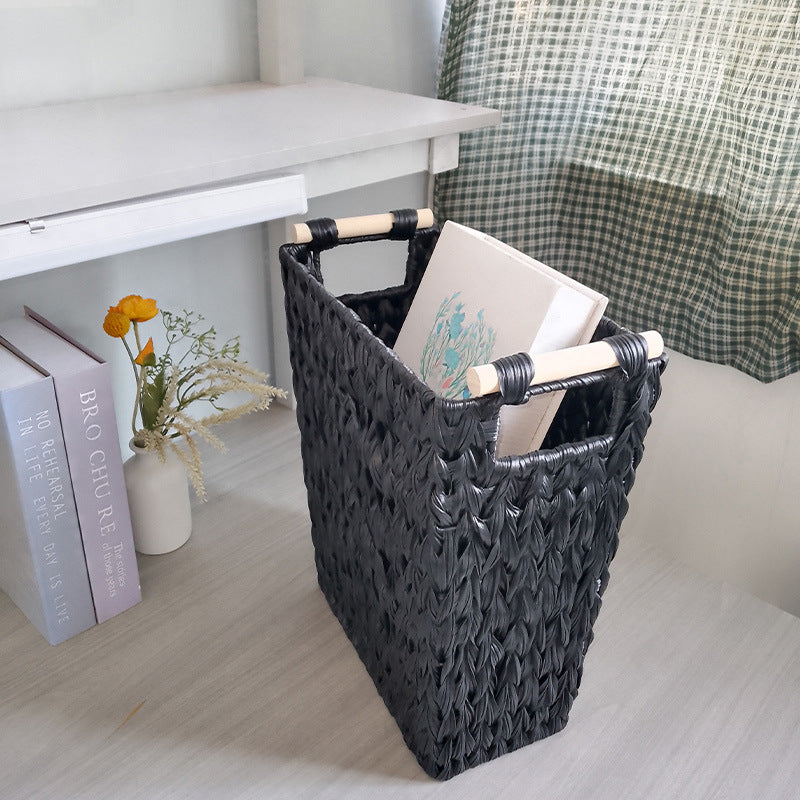 Decorative Woven Storage Bin Bowlift