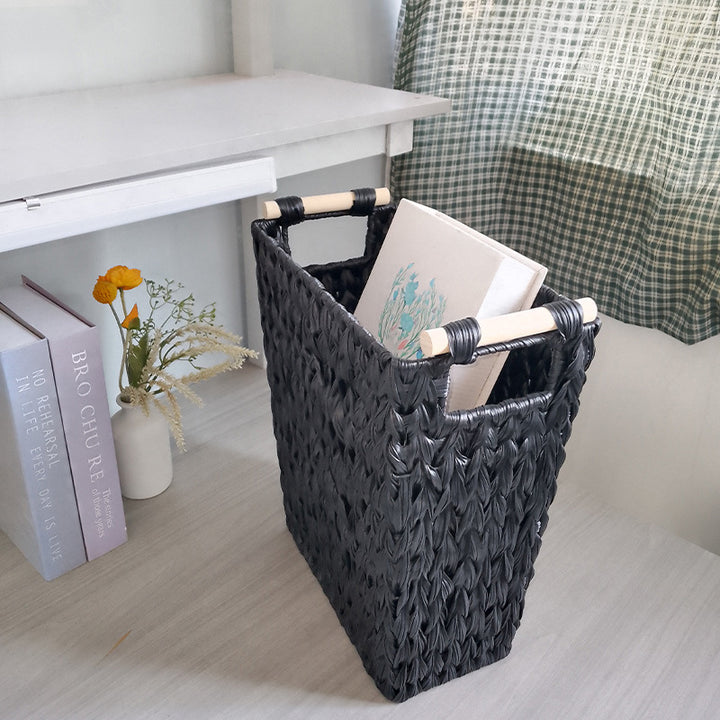 Decorative Woven Storage Bin Bowlift