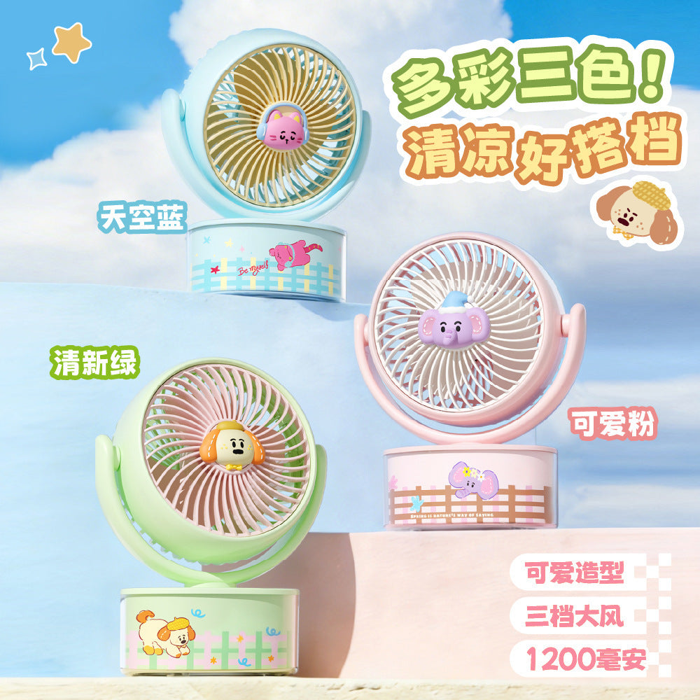 Ladies humorous USB table fan Bowlift