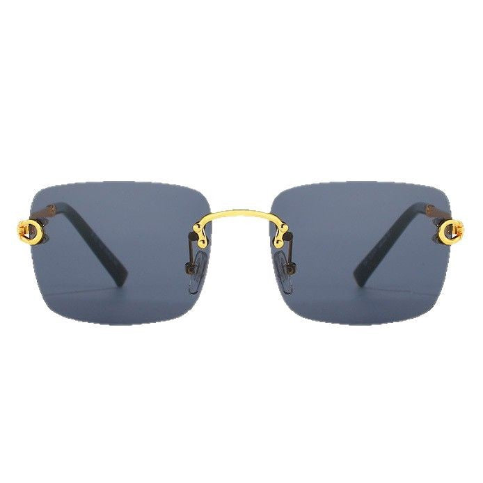 Women's square sunglasses with luxurious, gold-accented frame and protective lenses Bowlift