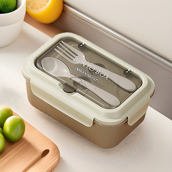 Leakproof Compartmentalized Kids Bento Lunchbox with Removable Round Soup Bowl and Utensil Storage Bowlift