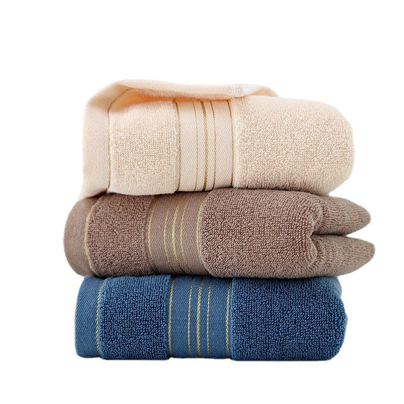 High-Quality Terry Bath Towel With Elegant Stripe Border Bowlift