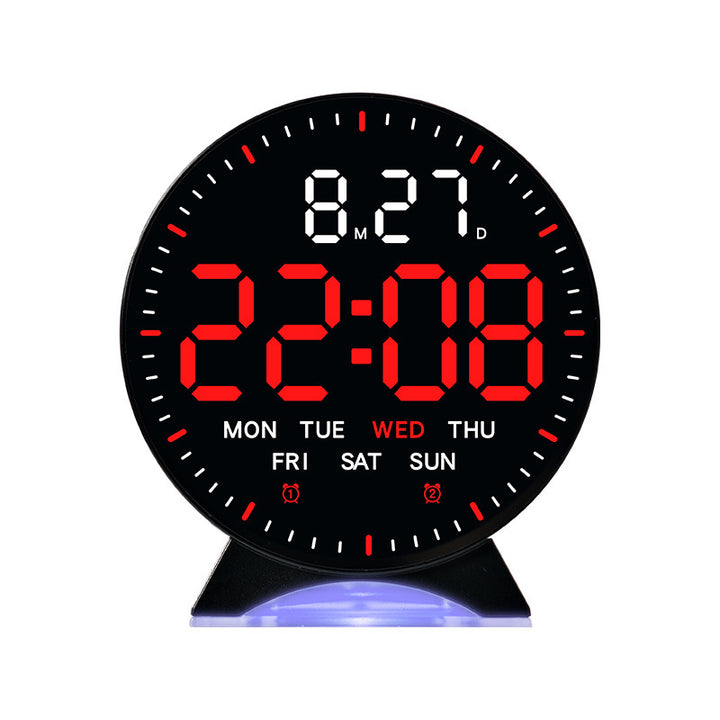 Digital alarm clock with intelligent LED display and multifunctional features Bowlift