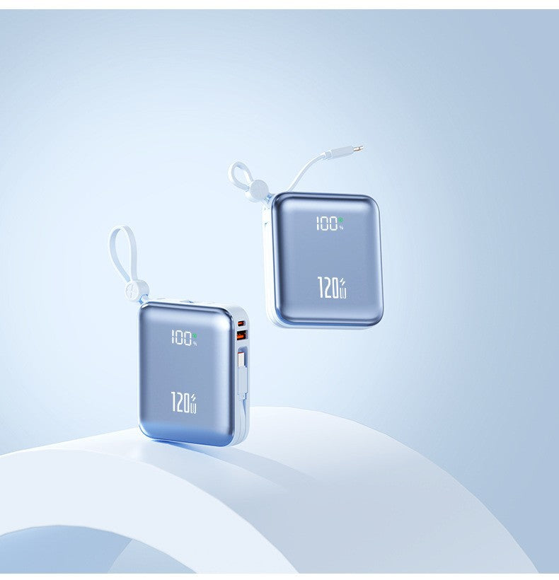 Compact power bank with state-of-the-art quick charging function and digital display Bowlift
