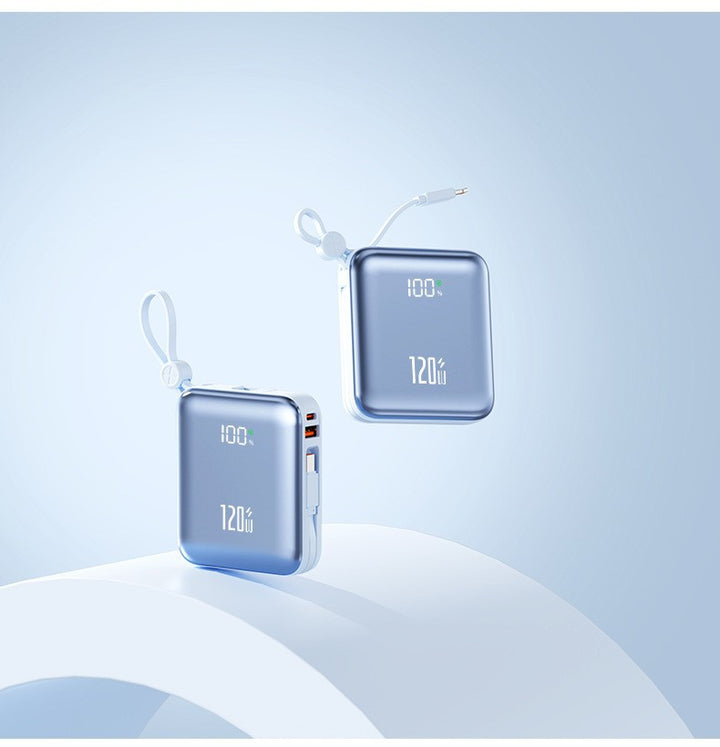 Compact power bank with state-of-the-art quick charging function and digital display Bowlift